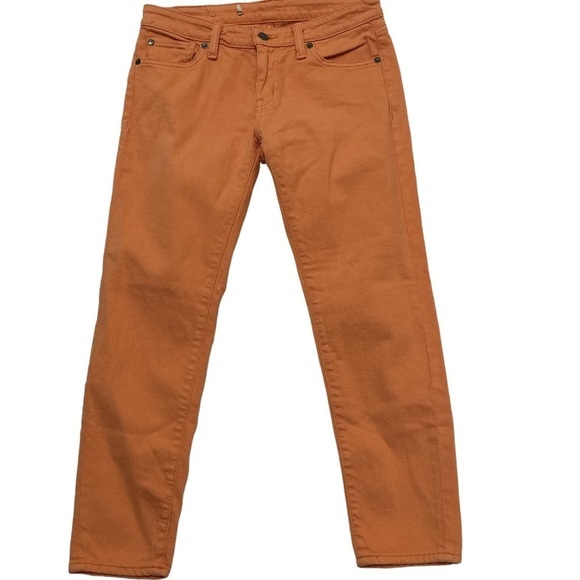 Denim & Supply Ralph Lauren Denim - Ralph Lauren Denim & Supply Orange Cropped Jeans